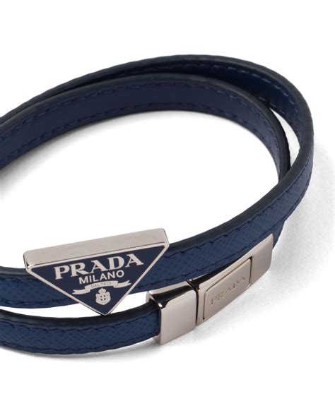 prada bracelet for men|prada men's leather bracelet.